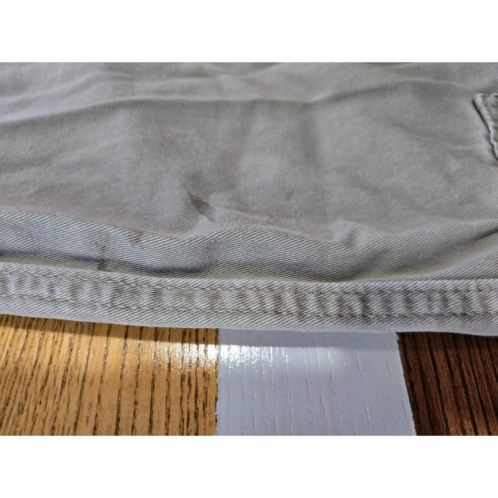 Wrangler Authentics Gray Cargo Pants 36x32 Utility Workwear Distressed