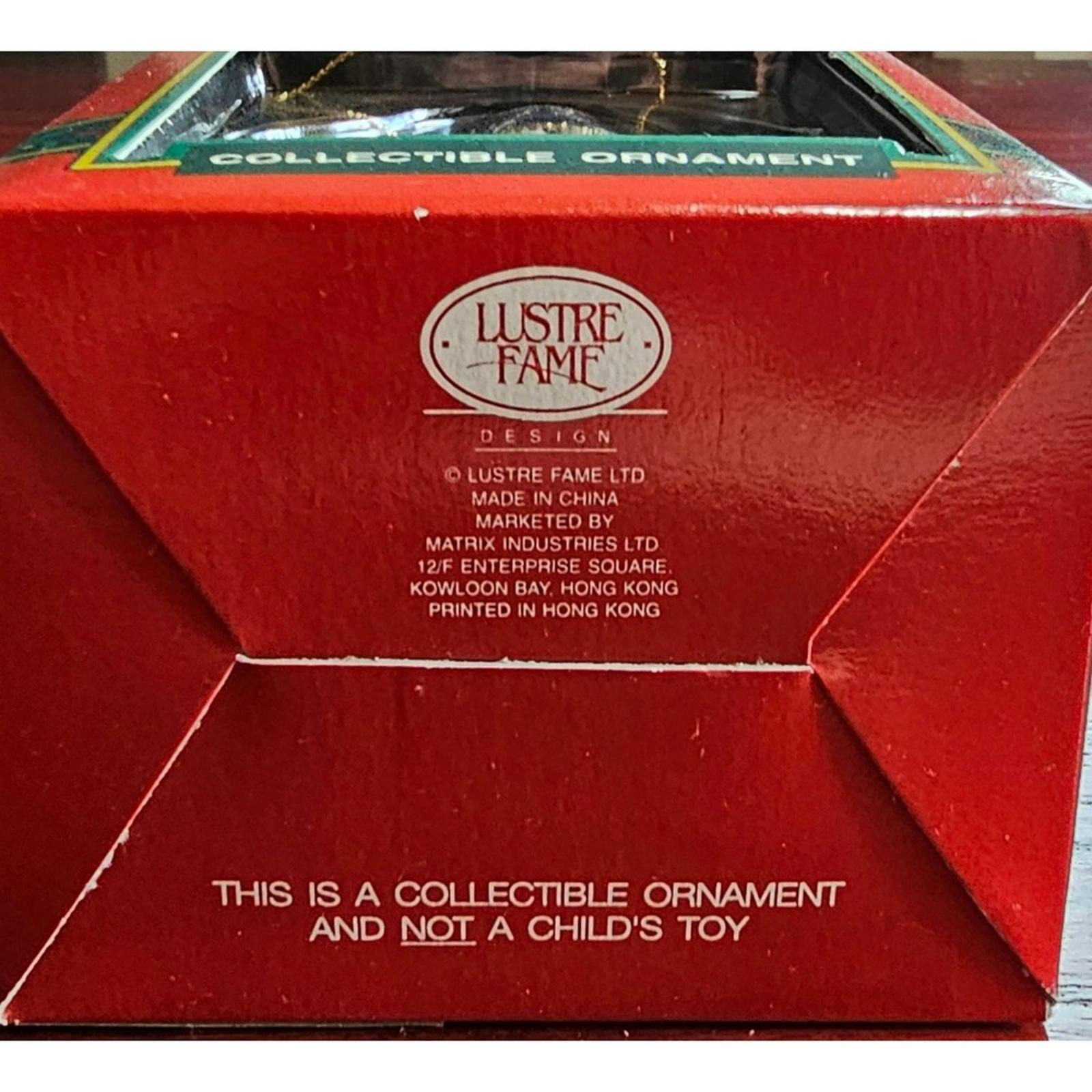 1992 Lustre Fame Traditions Santa Jack In The Box Ornament 3in With Box