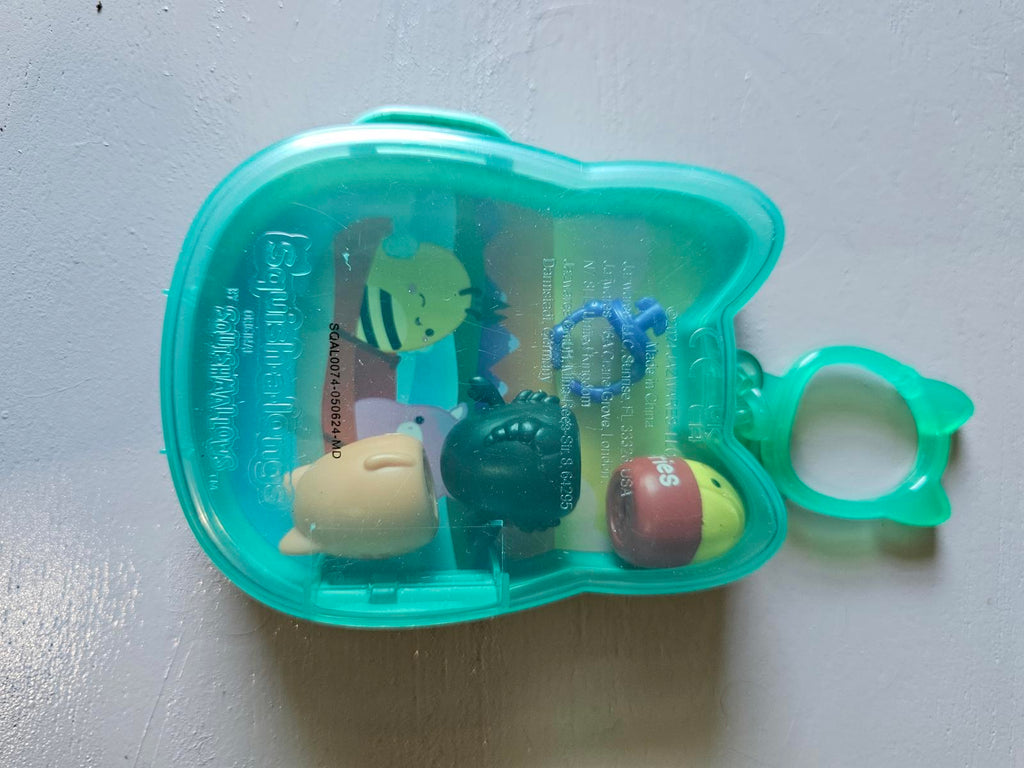 Squishmallows Squishville Squishalongs Set Lake Scene w/ Mini Figures Cat Case