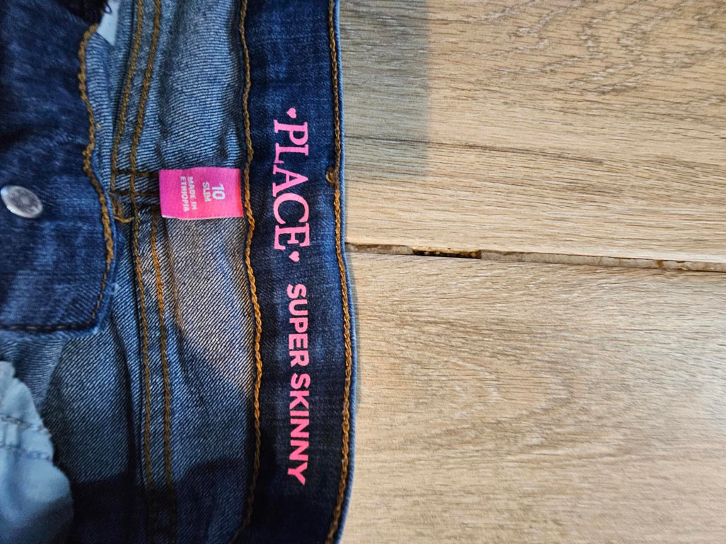The Children’s Place Girls Super Skinny Jeans – Size 10 Slim – Dark Wash Denim