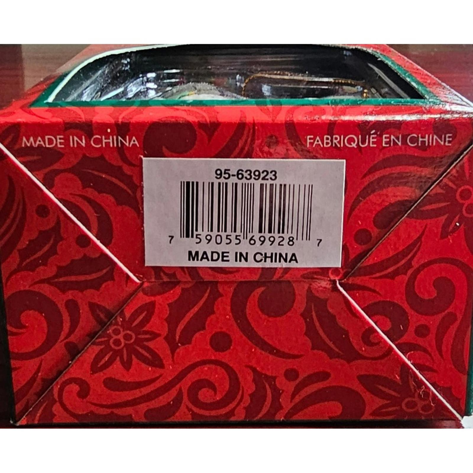 Vintage Santa Claus Ornament Christmas Collection Candy Cane Toy Sack