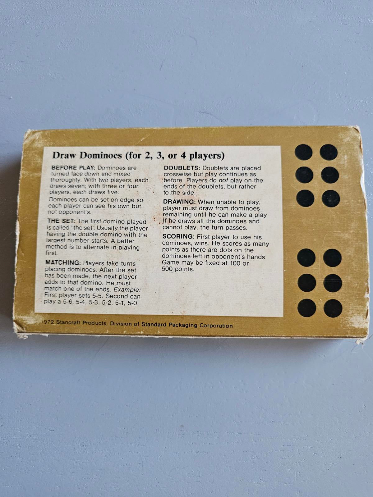 Vintage Hoyle Double Six Dominoes Set