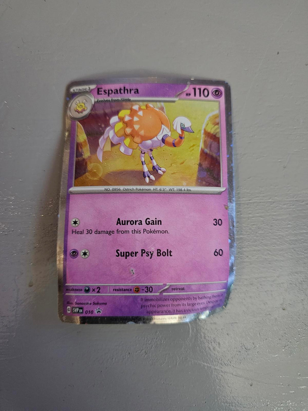 Rare Espathra Pokémon Card - Psychic Power Unleashed!