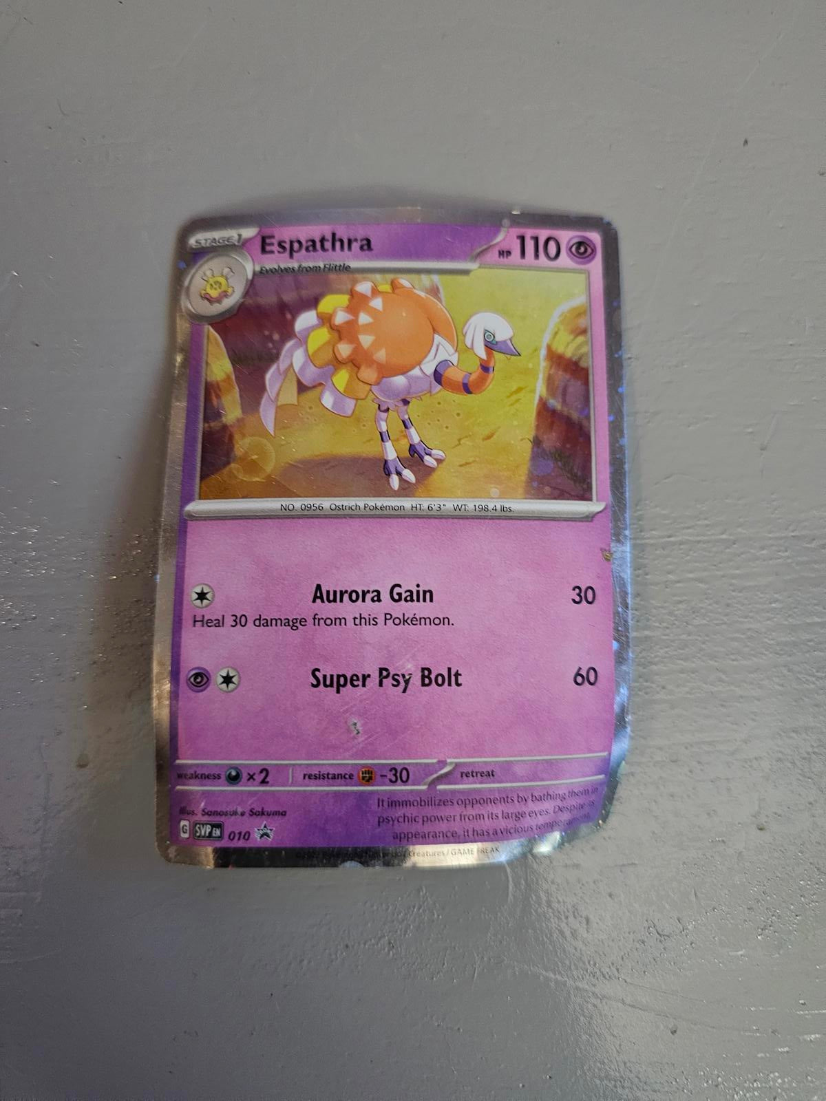 Rare Espathra Pokémon Card - Psychic Power Unleashed!