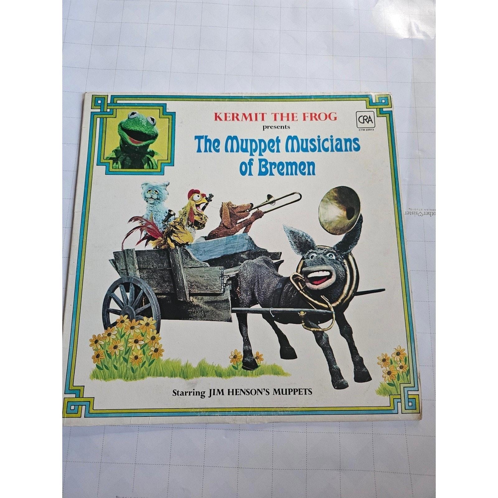 Kermit The Frog Presents Muppet Musicians of Bremen Vinyl Record CRA - good-g-