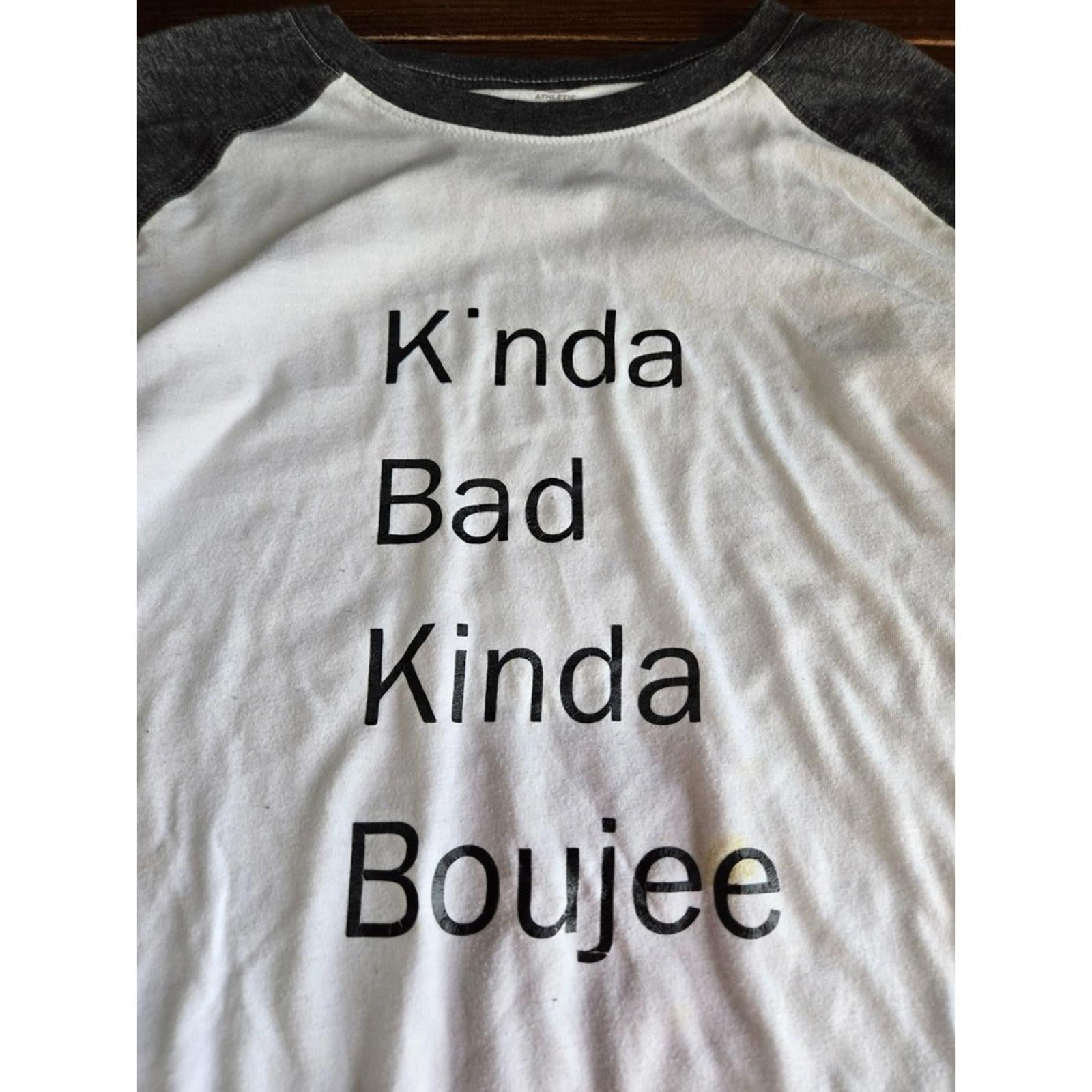 Kinda Bad Kinda Boujee 34 Sleeve Tee Augusta Sportswear M