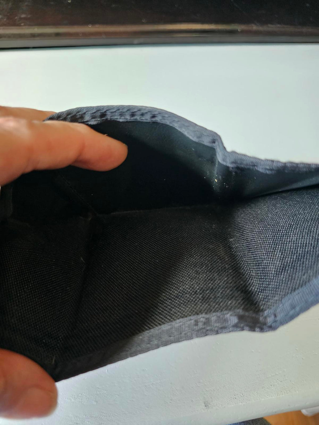 Vintage Michael Jordan Cologne Black Nylon Trifold Wallet – 1990s MJ Promo