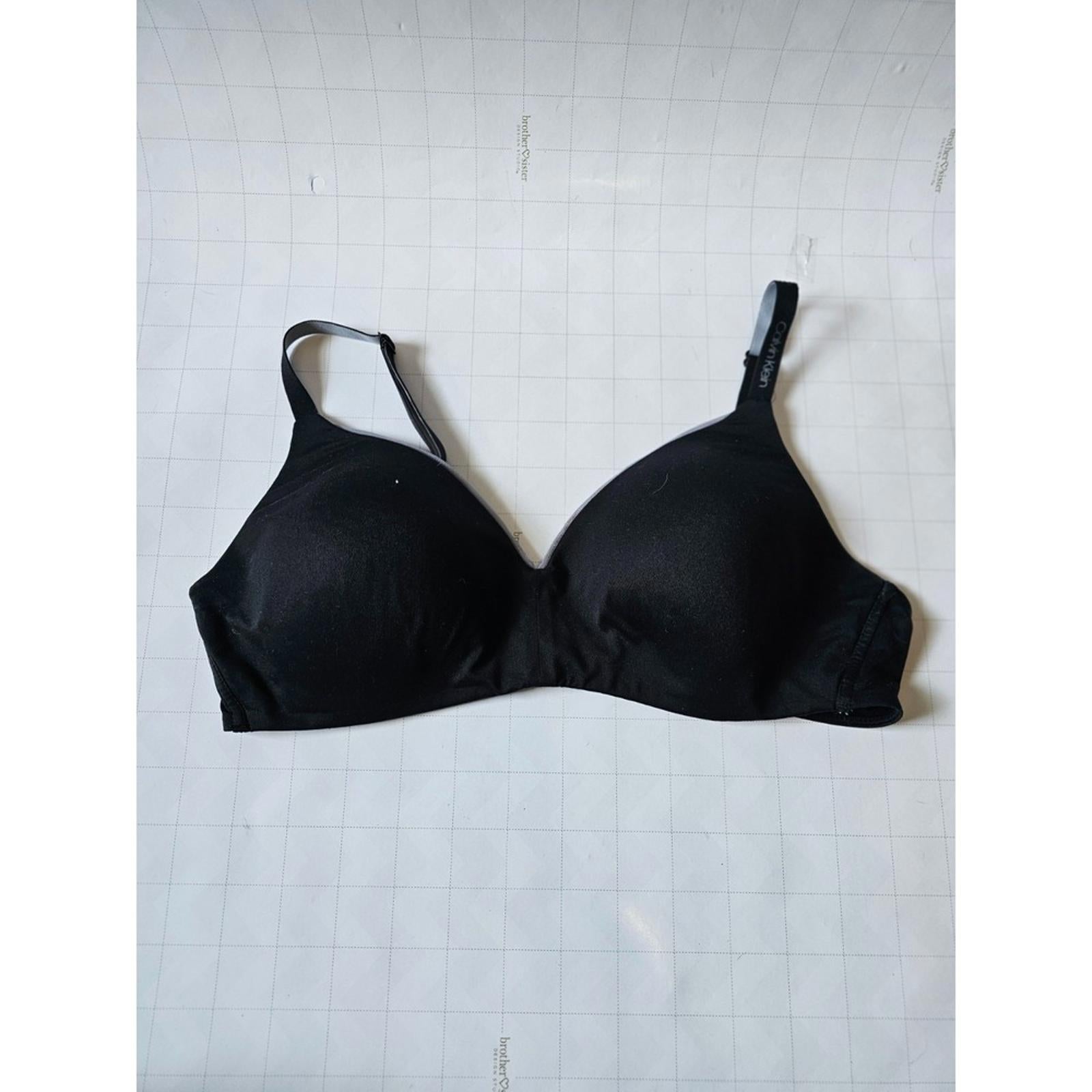 Calvin Klein Black Lightly Lined Bra Women's M Adjustable Straps