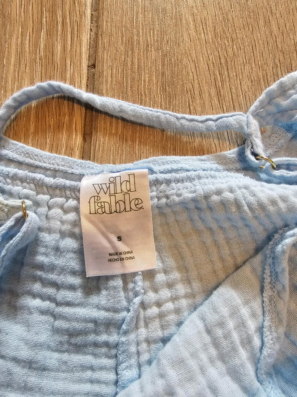 Wild Fable Light Blue Tiered Sleeveless Tank Top Women’s Small