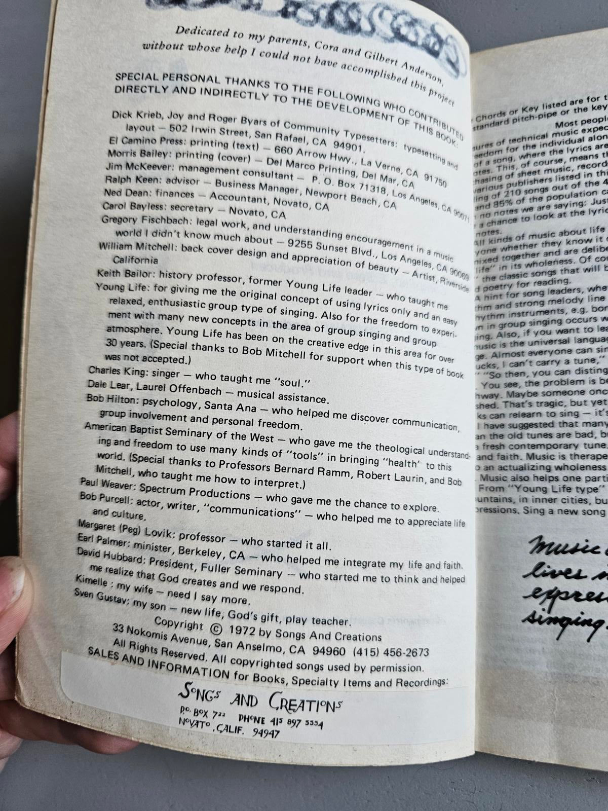 Vintage Mennonite Voluntary Service Songbook - Sing Your Heart Out!