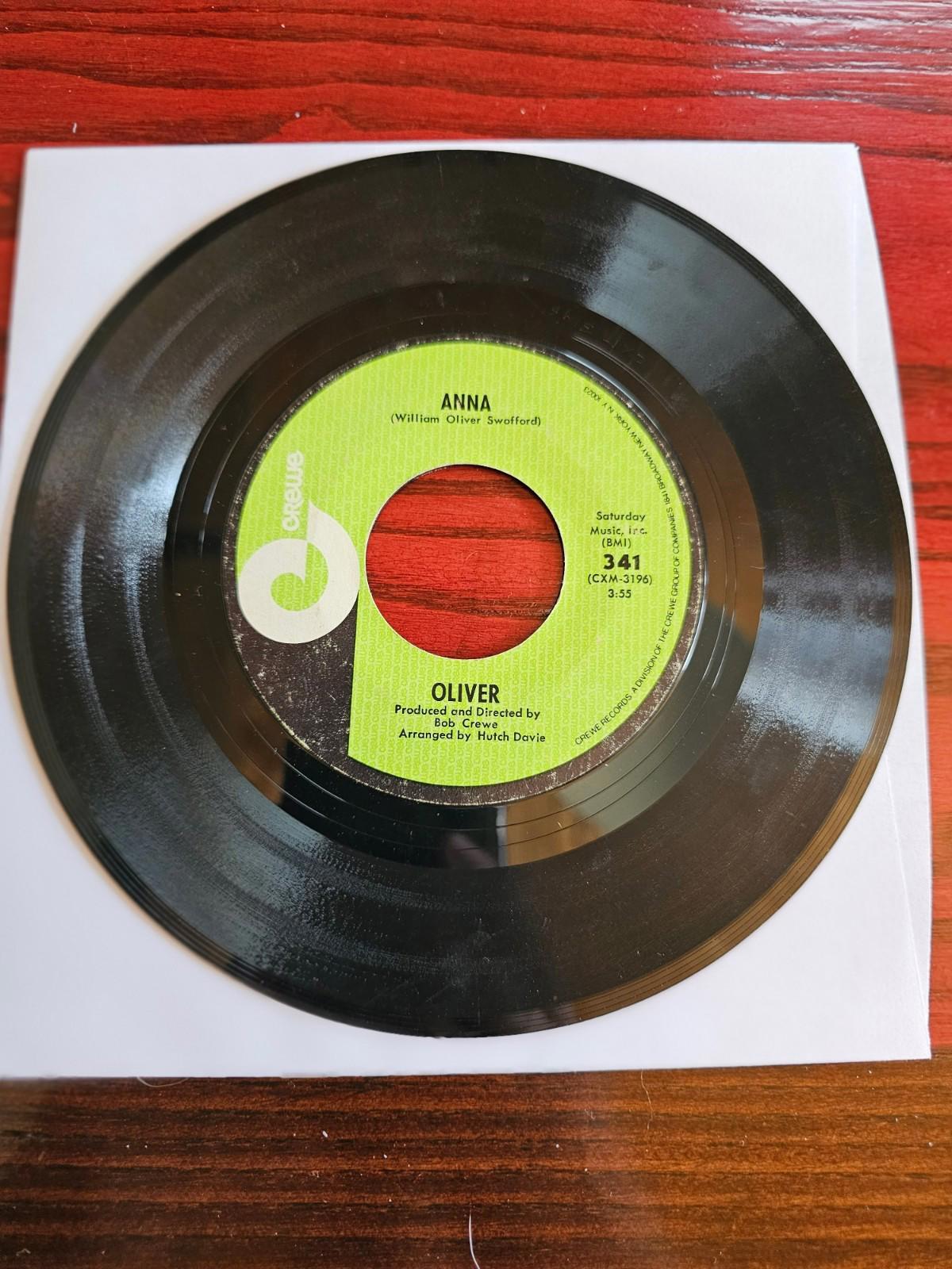 OLIVER Angelica/Anna 45 7" Record Vinyl Records