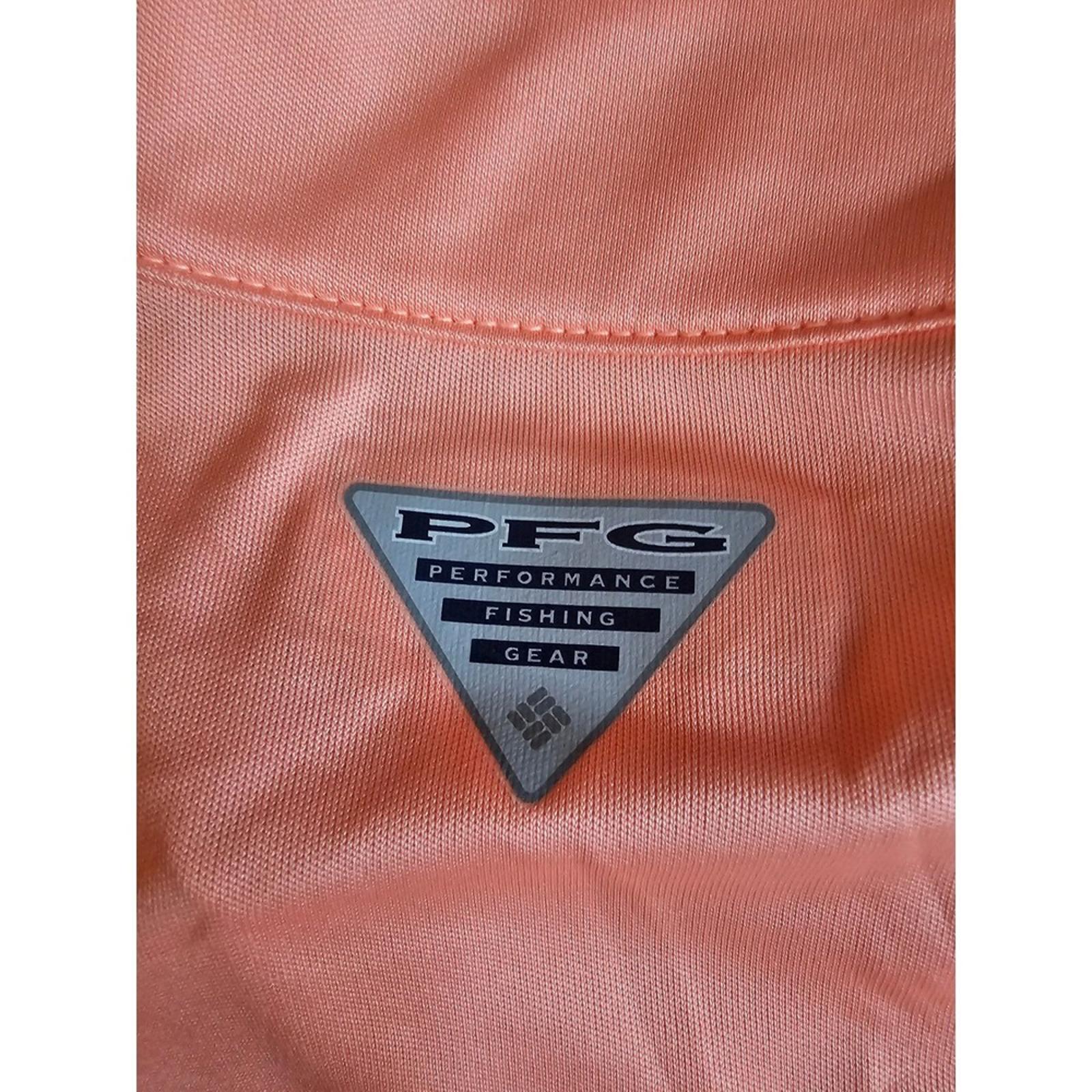 Columbia PFG I Shade Peach Half Zip Fishing Shirt Women's S