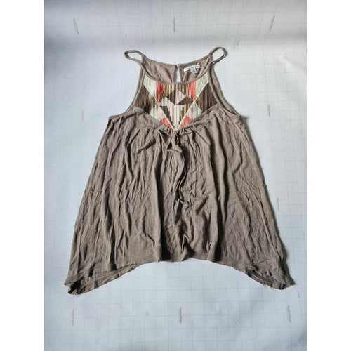 American Eagle Women's Embroidered Tank Top Size Small