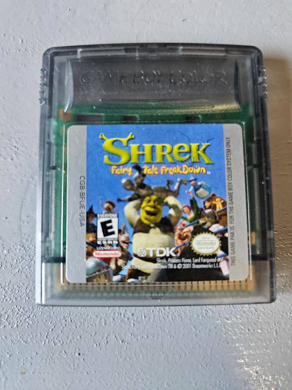 Shrek: Fairy Tale FreakDown Game Boy Color (2001, TDK) Authentic Cartridge