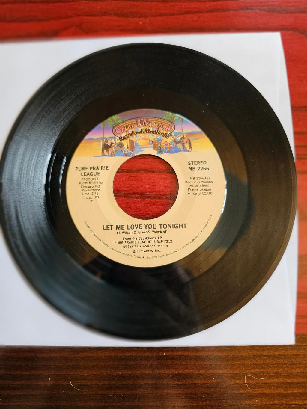 Pure Prairie League Let Me Love You Tonight / Janny Lou 45 record