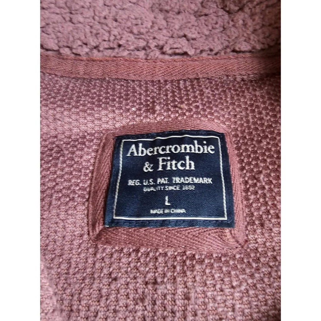 Abercrombie and Fitch Mauve Sherpa Fleece Pullover Women's Large