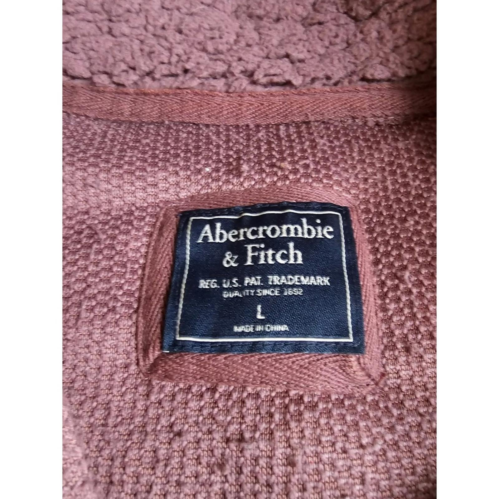 Abercrombie and Fitch Mauve Sherpa Fleece Pullover Women's Large
