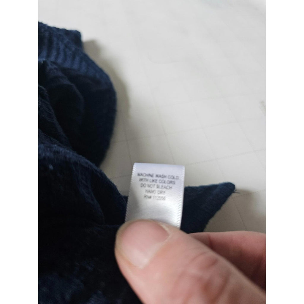 Zenana Blue Waffle Knit Pullover Sweater Women's Large