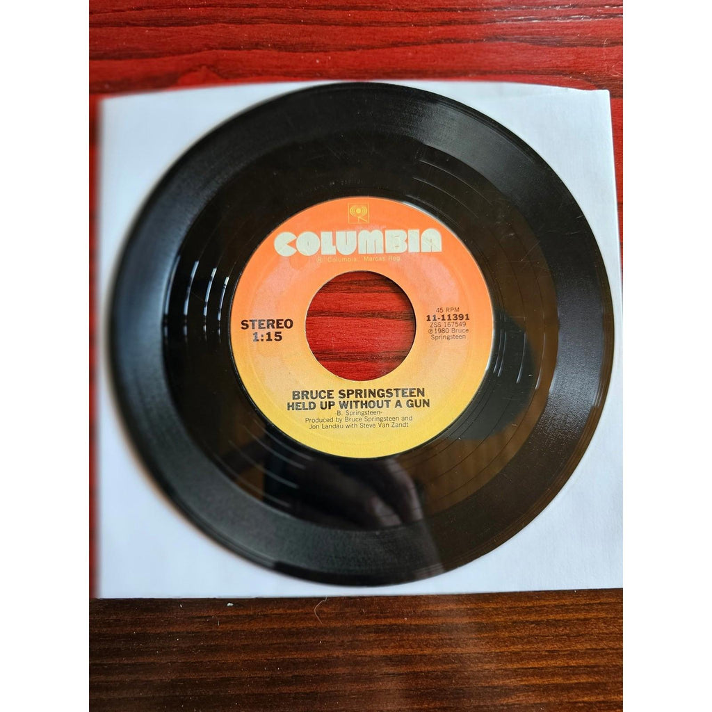 Bruce Springsteen Hungry Heart Held Up Without A Gun 45 RPM Record